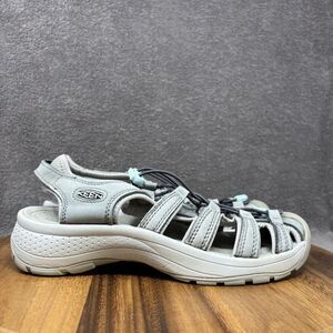 Keen Astoria West Sandals Women's 10 Gray Waterproof Slip On Hiking Trail Shoes
